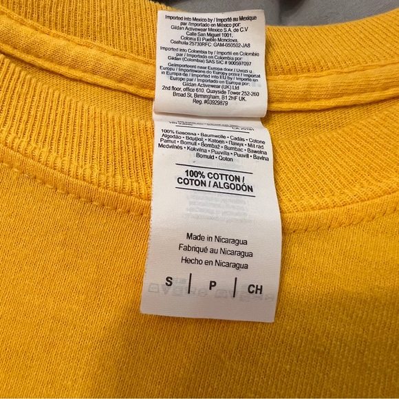 Post malone rockstar tshirt yellow longsleeve size small - Picture 6 of 7